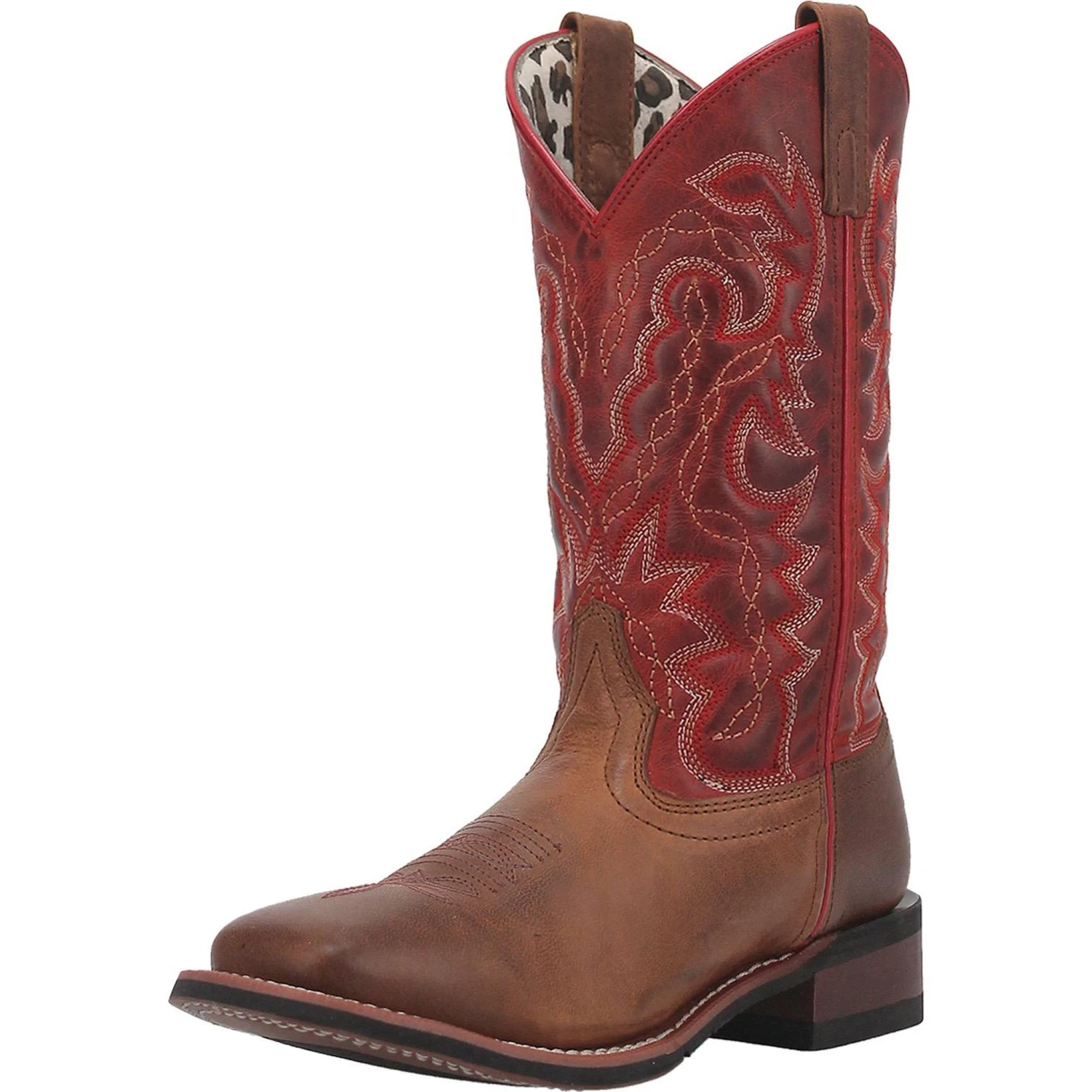 Laredo Tan And Red Darla Boots 1 Laredo Tan And Red Darla Boots