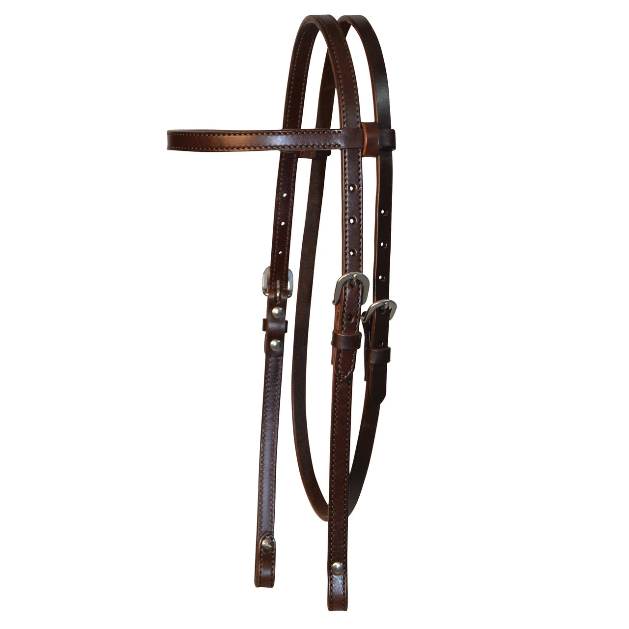 Circle Y- Walnut Plain Browband Headstall 1 Circle Y- Walnut Plain Browband Headstall