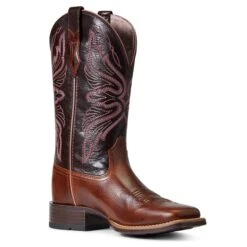 Ariat Women's Edgewood Dark Luggage Boots -Western Jeans Store 10040350 medial