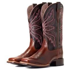Ariat Women's Edgewood Dark Luggage Boots -Western Jeans Store 10040350 pair