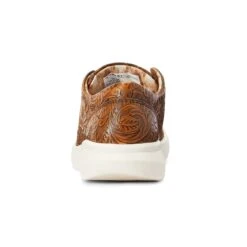 Ariat Women's Brown Floral Embossed Hilo -Western Jeans Store 10042508 heel