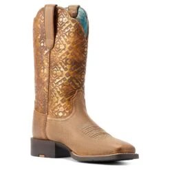 Ariat Women's Round Up Western Boot -Western Jeans Store 10044431 medial