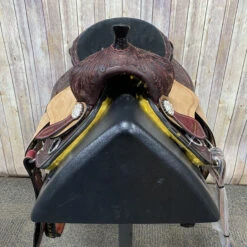 Shiloh Youth Saddle With Floral Tooling And Black Felt Seat, 12 Inch Seat 7 Shiloh Youth Saddle With Floral Tooling And Black Felt Seat, 12 Inch Seat -Western Jeans Store 119912 1