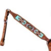 Shiloh Turquoise/Brown/Burgundy Beaded Breast Collar