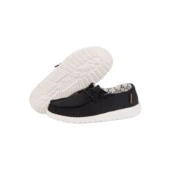 Heydude Hey Dude Wendy Toddler Linen Black Kid's Casual Shoe -Western Jeans Store 160024987 wendy toddler linen black 03