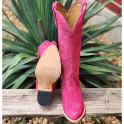Macie Bean Hot Pink Suede Boots -Western Jeans Store 20230522 141239