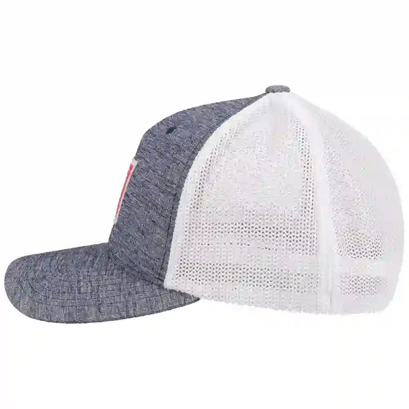 Hooey Mid Profile Heather Blue/White Cap-Hooey Doc Patch 2 Hooey Mid Profile Heather Blue/White Cap-Hooey Doc Patch - Image 2