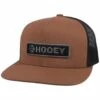 Hooey High Profile Brown/Black Cap-Black Hooey Patch