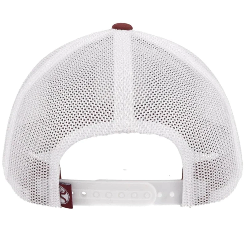 Hooey YOUTH Maroon/White Cheyenne Cap-Turqoise Cheyenne Patch 3 Hooey YOUTH Maroon/White Cheyenne Cap-Turqoise Cheyenne Patch - Image 3