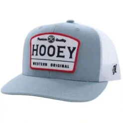 Hooey High Profile Lt. Blue/White Cap-Western Orig. Patch