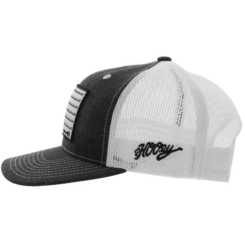 Hooey YOUTH Charcoal/White Cap-Cowboy Flag Patch 2 Hooey YOUTH Charcoal/White Cap-Cowboy Flag Patch - Image 2