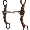 Showman Brown Steel Snaffle Bit