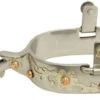 Showman Antique Floral Copper Studded Spurs