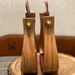 Nettles Stirrups 2" Oversized Flatbottom Varnish Finish -Western Jeans Store 2 OSV3copy