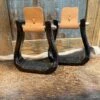 Nettles Stirrups 2" Black Gripper Barrel Racers