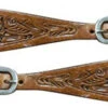 Ladies Brown Floral Spur Straps