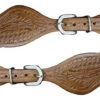 Youth Brown Floral Spur Straps