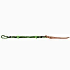 Mustang Lime And Black Nylon Braided Quirt