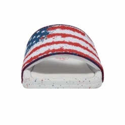 Heydude Hey Dude Chandler Knit Flag Slides -Western Jeans Store 40114 1JR CHANDLERKNIT FLAG LEFTFRONT