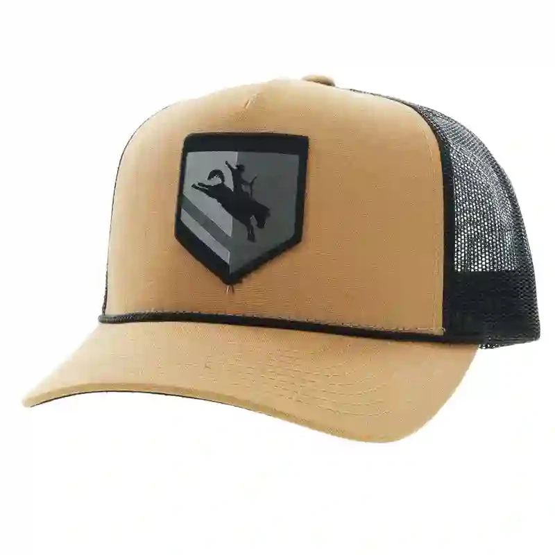 Hooey High Profile Tan/Black Cap-Tibbs Roughy Patch 1 Hooey High Profile Tan/Black Cap-Tibbs Roughy Patch