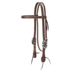 Weaver Leather Oiled Canyon Rose Browband Headstall