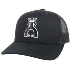 Hooey Black Cap-White/Black Punchy Patch