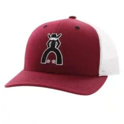 Hooey Maroon And White Cap With Hooey Punchy Logo