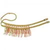 Tough 1 Neon Knotted Competition Rein With Fringe