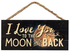 I Love You To The Moon And Back Sign