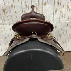 Circle Y Big Spring Easy Fit Saddle With Black Seat And Gold Hardware, 17" Seat 8 Circle Y Big Spring Easy Fit Saddle With Black Seat And Gold Hardware, 17" Seat -Western Jeans Store 6862 1701 05 1