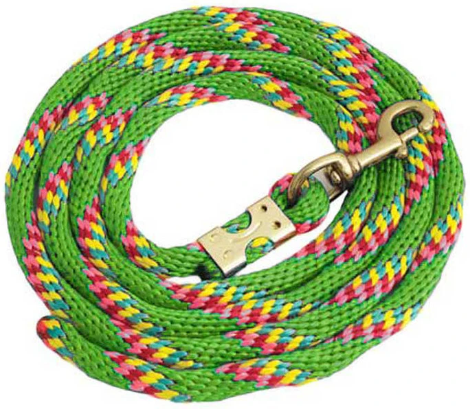 Rainbow Glitter Confetti Lead With Bolt Snap - Lime Green 1 Rainbow Glitter Confetti Lead With Bolt Snap - Lime Green