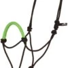 Mustang Solid Nose Rope Halter - Lime