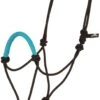 Mustang Solid Nose Rope Halter - Turquoise