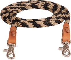 Mustang Black And Tan Round Trail Reins