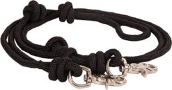 Mustang Black Knotted Barrel Reins