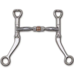Myler Flat Shank Comfort Snaffle With Copper Roller