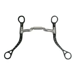 Myler MBB Black Steel Flat Shank With Mullen Low Ported Barrel MB 06