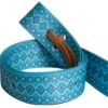 Mustang Turquoise Snake Print Tie Strap