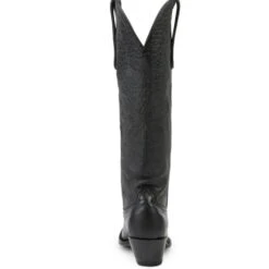 Allen Boots "Cassidy" Black Tall Soft Leather Pointed Toe Boot -Western Jeans Store AL10098c