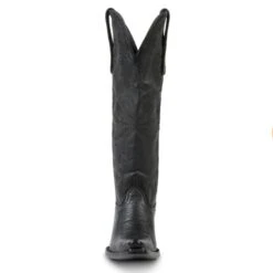 Allen Boots "Cassidy" Black Tall Soft Leather Pointed Toe Boot -Western Jeans Store AL10098d