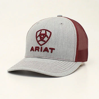 Ariat Grey Burgundy Cap