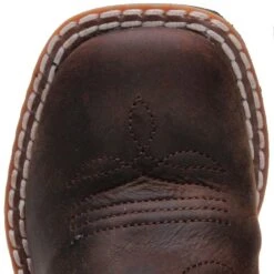 Boy's Distressed Brown And Rust Square Toe Boot -Western Jeans Store BSY1912 2