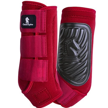 Classic Equine Crimson ClassicFit Front Splint Boots 1 Classic Equine Crimson ClassicFit Front Splint Boots