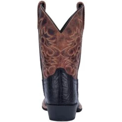 Dan Post Kid's Black And Brown Little River Square Toe Boot -Western Jeans Store DPC2944 4 1500x.progressive 70dfdabc ac60 4ad3 9c9d 318e678fdf2c