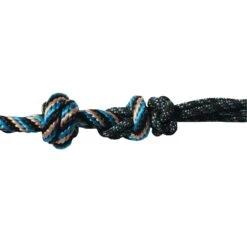 Professional's Choice Black And Turquoise Rope Halter