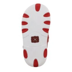 Twisted X Cherry Red & Tooled Red Infant Driving Moc -Western Jeans Store ICA0029 03