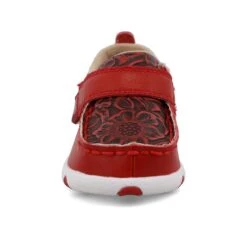 Twisted X Cherry Red & Tooled Red Infant Driving Moc -Western Jeans Store ICA0029 05