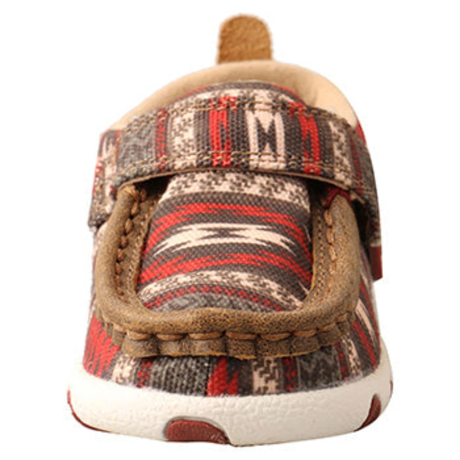 Twisted X Red And Brown Aztec Infant Moccasins 4 Twisted X Red And Brown Aztec Infant Moccasins - Image 4