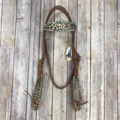 San Saba Cheetah And Turquoise Browband