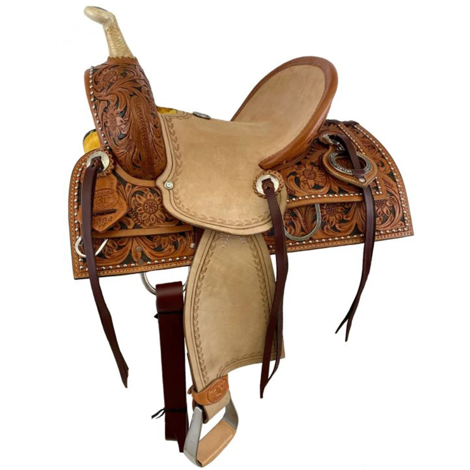 Shiloh Floral Youth Saddle 6 Shiloh Floral Youth Saddle - Image 6